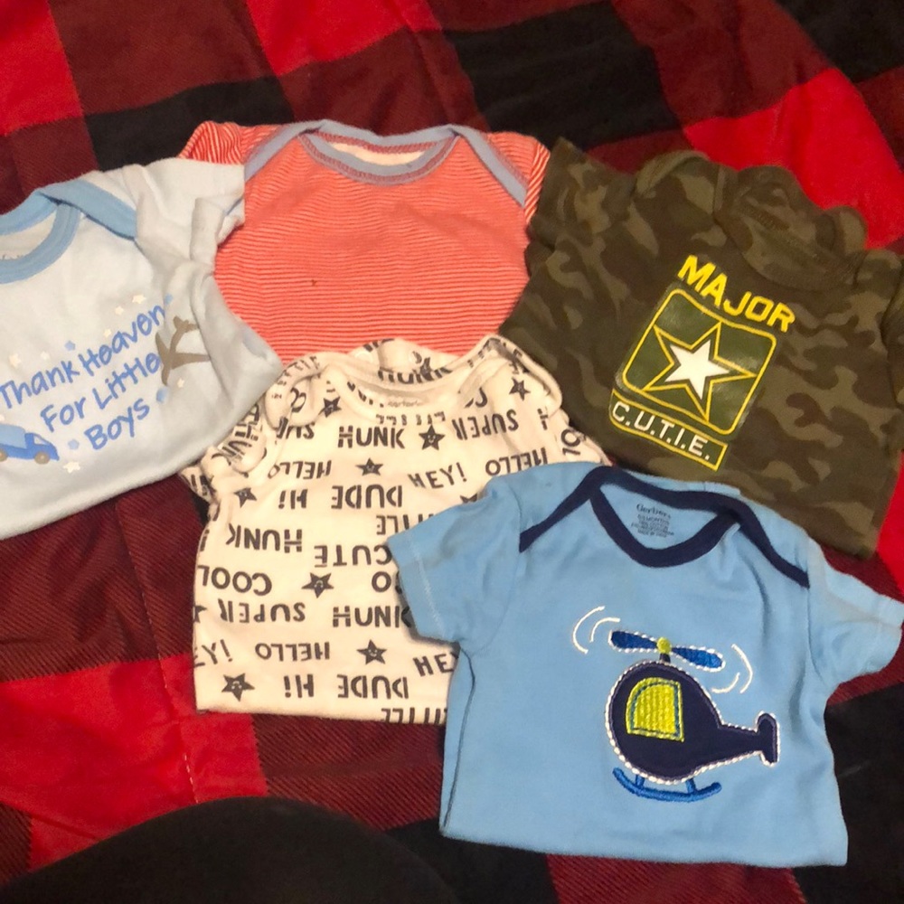 5 baby boy onesies